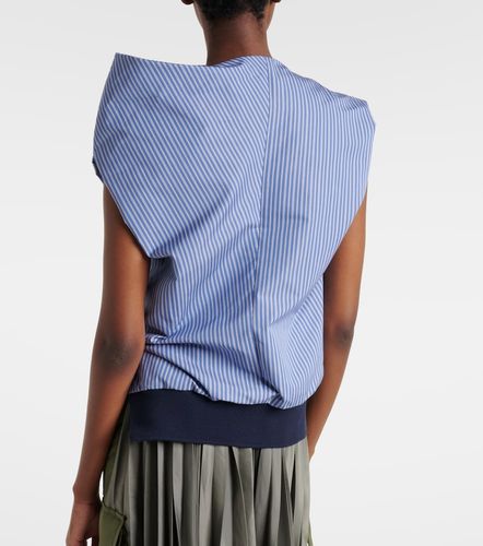 Sacai Top in misto cotone a righe - Sacai - Modalova