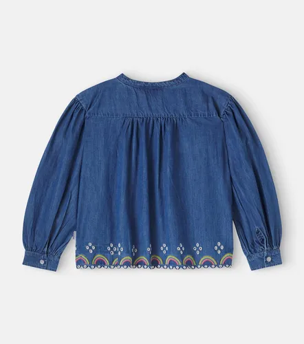 Camisa de denim de algodón bordada - Molo - Modalova