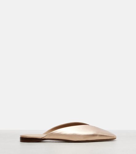 Max Mara Metallic leather mules - Max Mara - Modalova