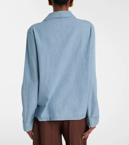 Camisa Cassandre de denim - Saint Laurent - Modalova