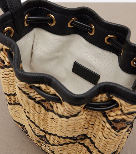 Borsa a secchiello VLogo Mini in rafia - Valentino Garavani - Modalova
