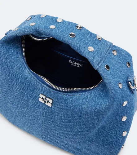 Ganni Mini denim top-handle bag - Ganni - Modalova