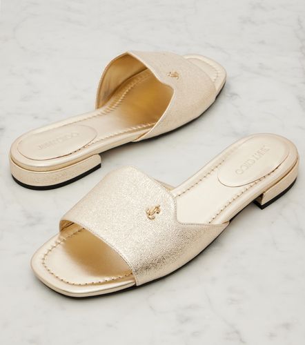 Dina metallic leather slides - Jimmy Choo - Modalova