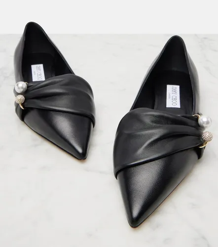 Rafi embellished leather ballet flats - Jimmy Choo - Modalova