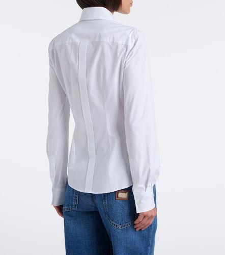 Camicia in popeline di misto cotone - Dolce&Gabbana - Modalova
