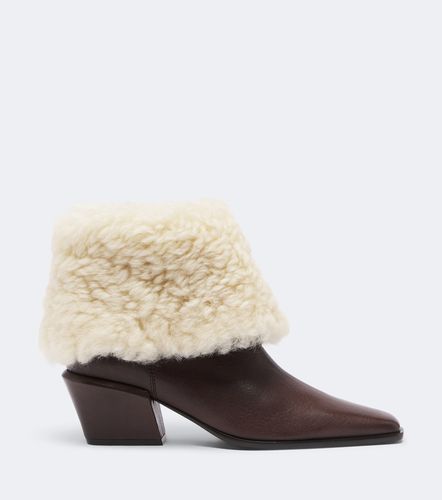 Bettina leather and shearling ankle boots - Paris Texas - Modalova