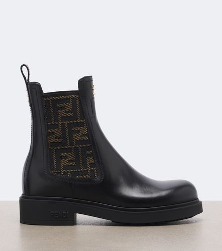 Botas chelsea Commando FF Zucca de piel - Fendi - Modalova