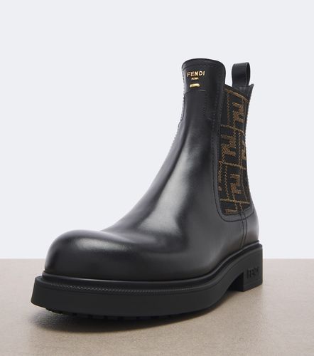 Commando FF Zucca leather Chelsea boots - Fendi - Modalova