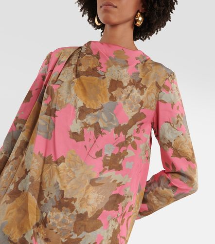 Printed draped blouse - Dries Van Noten - Modalova