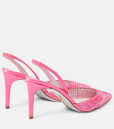 Sandali slingback in satin - Rene Caovilla - Modalova