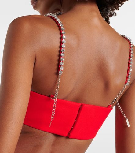 Area Embellished wool crop top - Area - Modalova