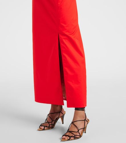 Ruffled one-shoulder poplin gown - Johanna Ortiz - Modalova