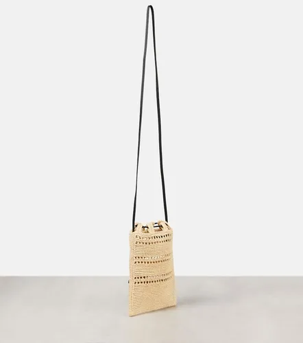 Pouch Paula’s Ibiza de rafia con correa - Loewe - Modalova