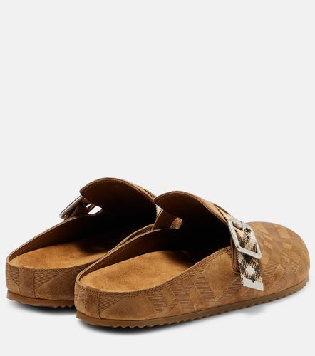 Burberry Checked suede clogs - Burberry - Modalova