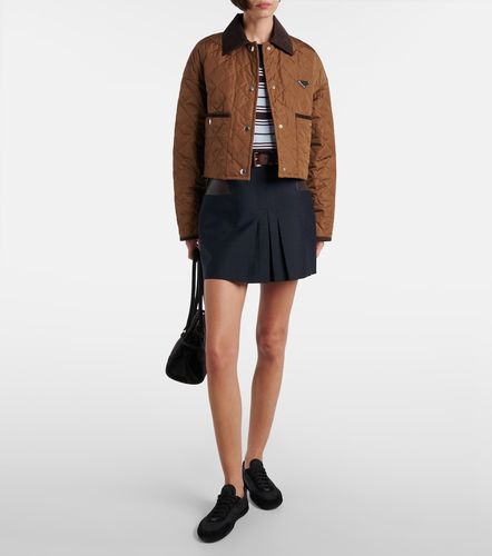 Chaqueta acolchada cropped de Re-Nylon - Prada - Modalova