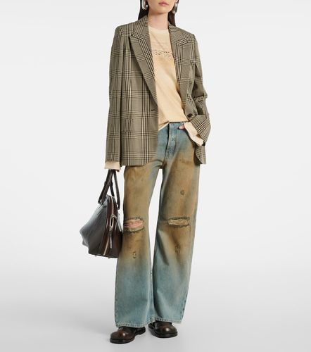 F distressed mid-rise wide-leg jeans - Acne Studios - Modalova