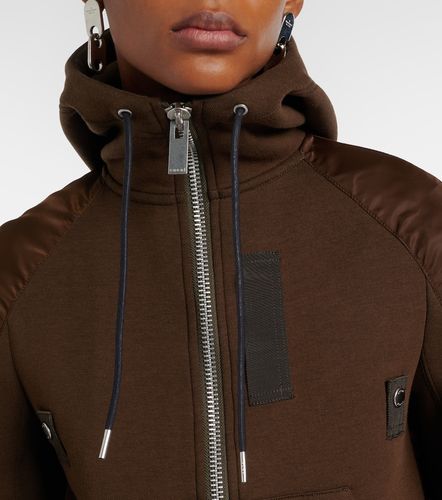 Sudadera en mezcla de algodón con capucha - Sacai - Modalova