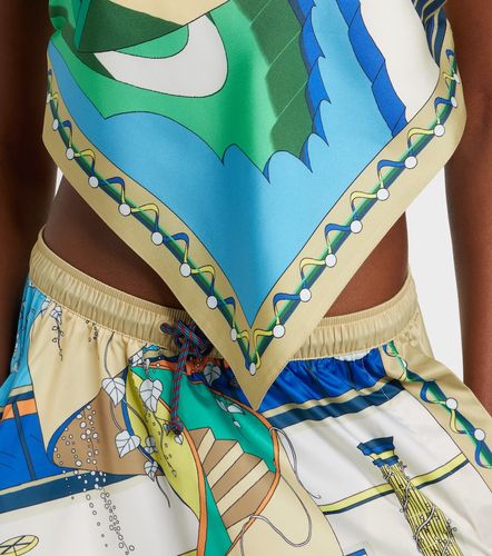 Tory Burch Top de seda estampado - Tory Burch - Modalova