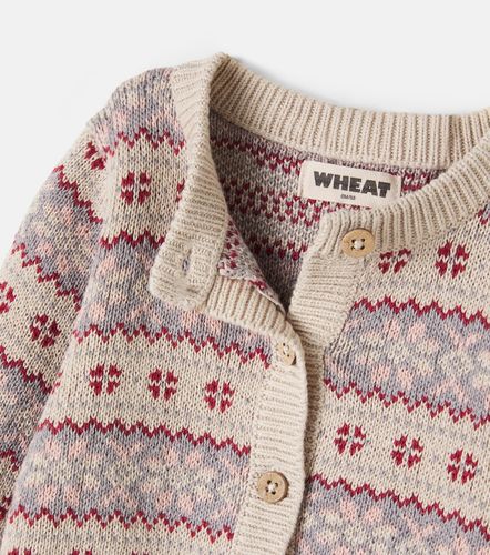 Bebé - cárdigan Vikki de jacquard de algodón - Wheat - Modalova