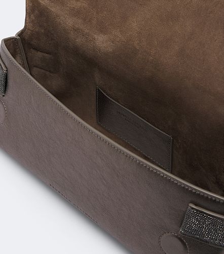 Essence metallic leather top-handle bag - Brunello Cucinelli - Modalova