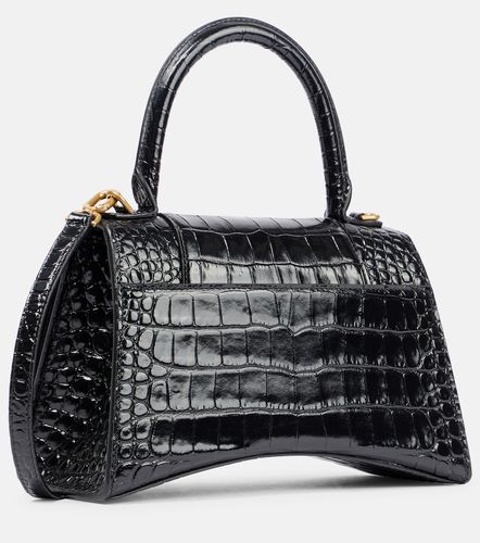 Hourglass Small leather top-handle bag - Balenciaga - Modalova