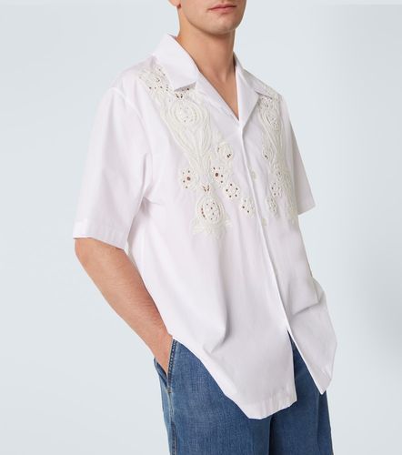 Camicia bowling in cotone con ricamo - Valentino - Modalova
