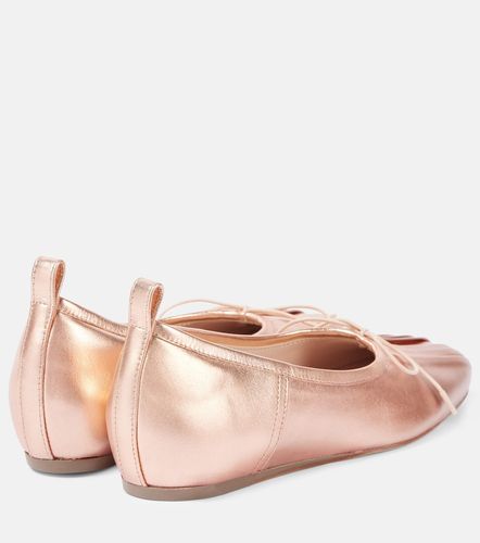 Classic pleated leather ballet flats - Simone Rocha - Modalova