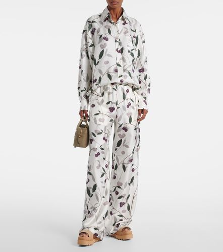 Printed silk twill shirt - Stella McCartney - Modalova