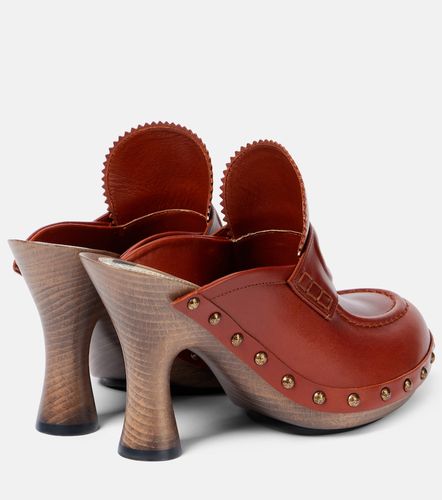 Burberry 75 leather mules - Burberry - Modalova