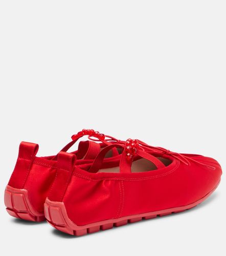 Grip embellished satin ballet flats - Simone Rocha - Modalova