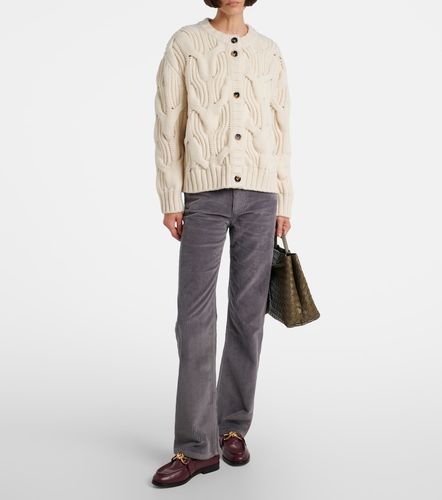 Cable-knit wool cardigan - Bottega Veneta - Modalova