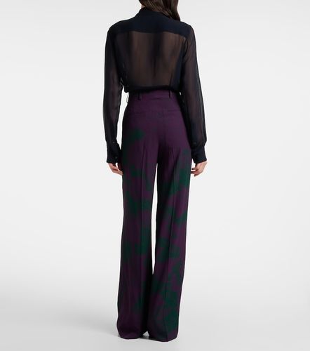 Printed wide-leg pants - Dries Van Noten - Modalova