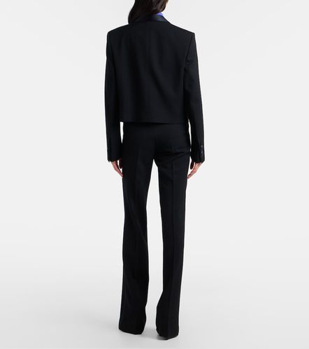 Pantalones de traje de lana con seda - Tom Ford - Modalova