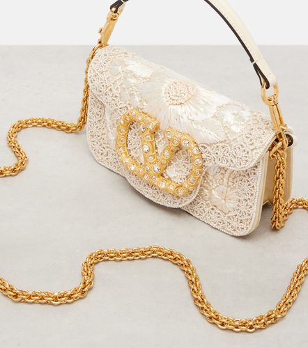 Borsa Locò Small con cristalli e perline - Valentino Garavani - Modalova
