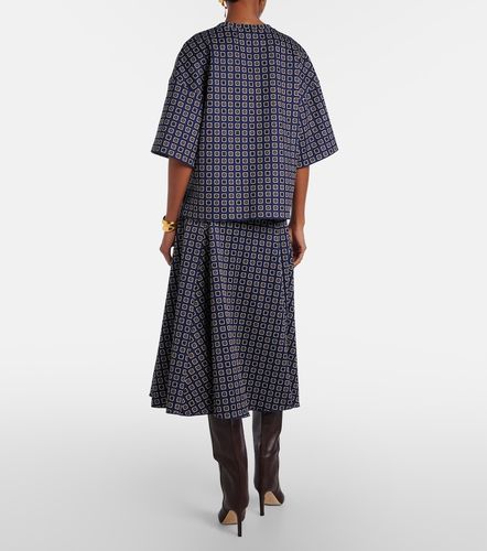 Falda midi Benda de jersey estampada - Max Mara - Modalova
