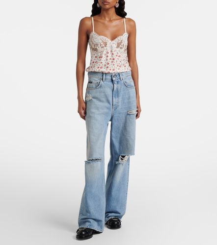 Jeans anchos con efecto desgastado - Dolce&Gabbana - Modalova