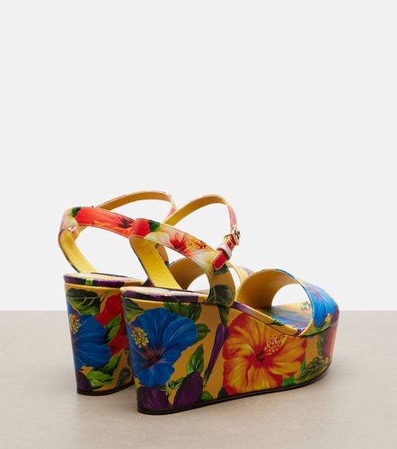 Dolce&Gabbana Bianca floral wedges - Dolce&Gabbana - Modalova
