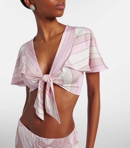 Pucci Iride jersey crop top - Pucci - Modalova