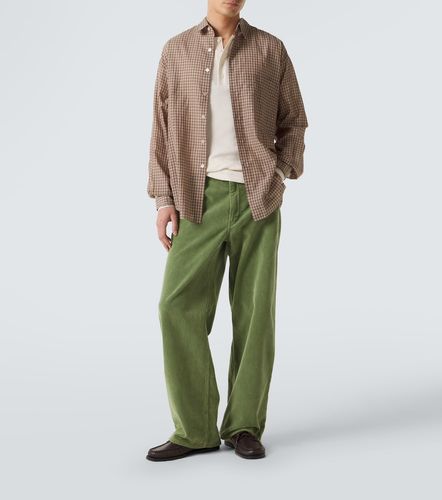 Maglia Henley in cotone a coste - Auralee - Modalova