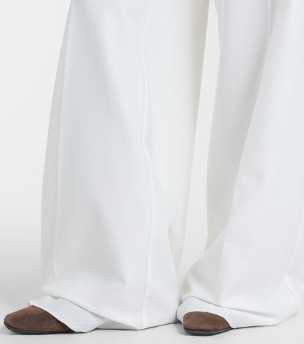 Pantalones anchos de piqué de algodón - Max Mara - Modalova