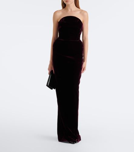 Abito lungo bustier in velluto - Mugler - Modalova
