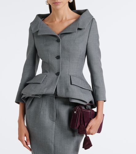 Peplum virgin wool blazer - Magda Butrym - Modalova