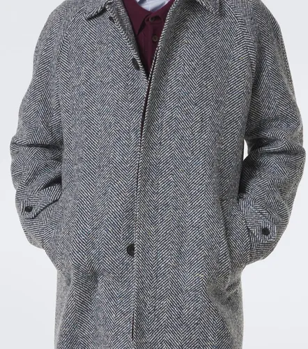 Cappotto in lana, seta e cashmere spigato - Rubinacci - Modalova