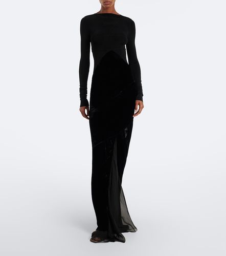 Abito lungo Combo con tulle - Rick Owens - Modalova