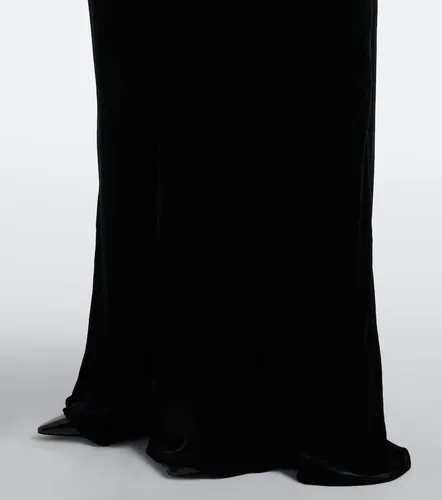 Lace-trimmed velvet gown - Stella McCartney - Modalova