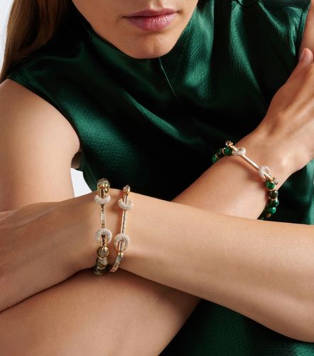 Pulsera Chakra de oro de 18 ct con diamantes y cuarzo - Ananya - Modalova