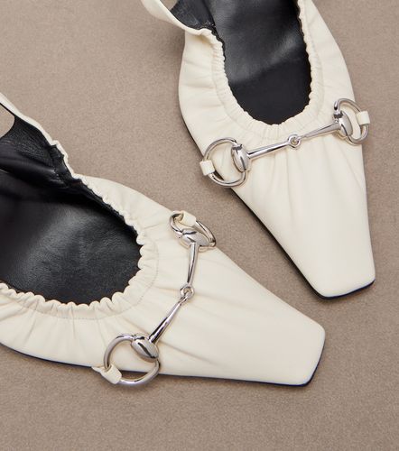 Slingback-Pumps Vittoria Horsebit aus Leder - Gucci - Modalova