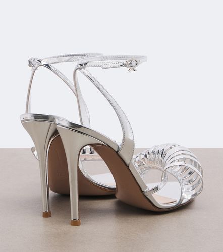 Sandali in pelle metallizzata - Gianvito Rossi - Modalova