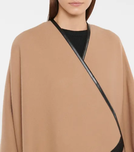 Moncler Wool logo cape - Moncler - Modalova