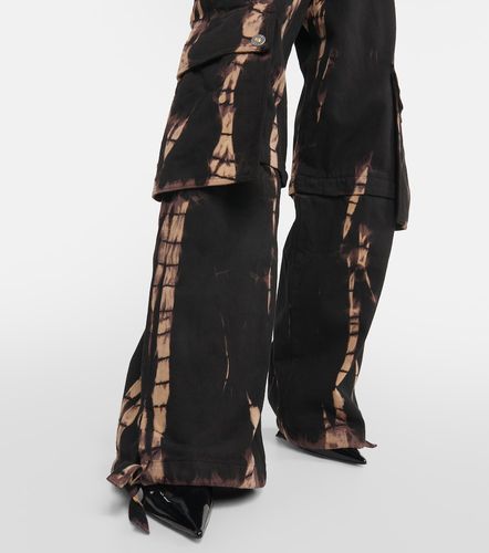 Convertible tie-dye denim cargo pants - Dion Lee - Modalova